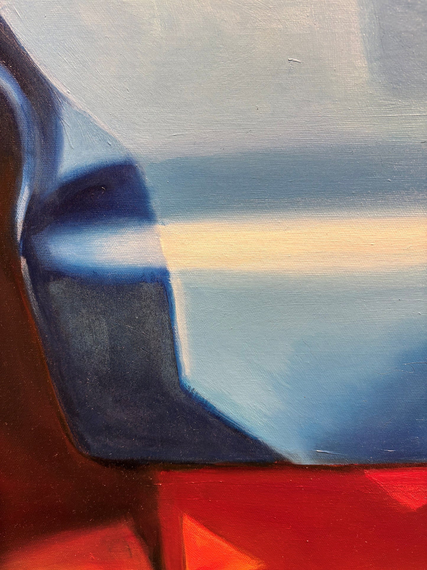 Ken West painting Warm Leatherette Art Works Gallery