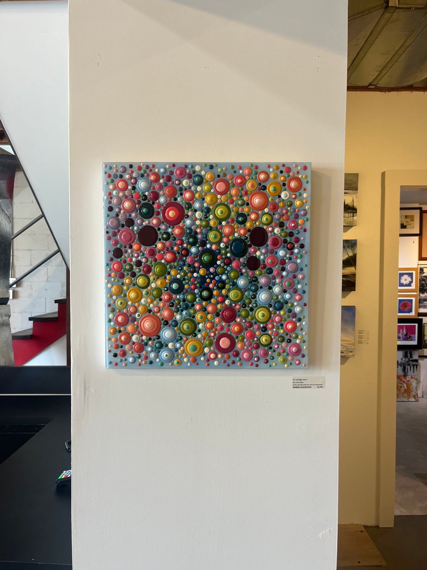 Kimberly Blackstock painting It's All Right Here Art Works Gallery
