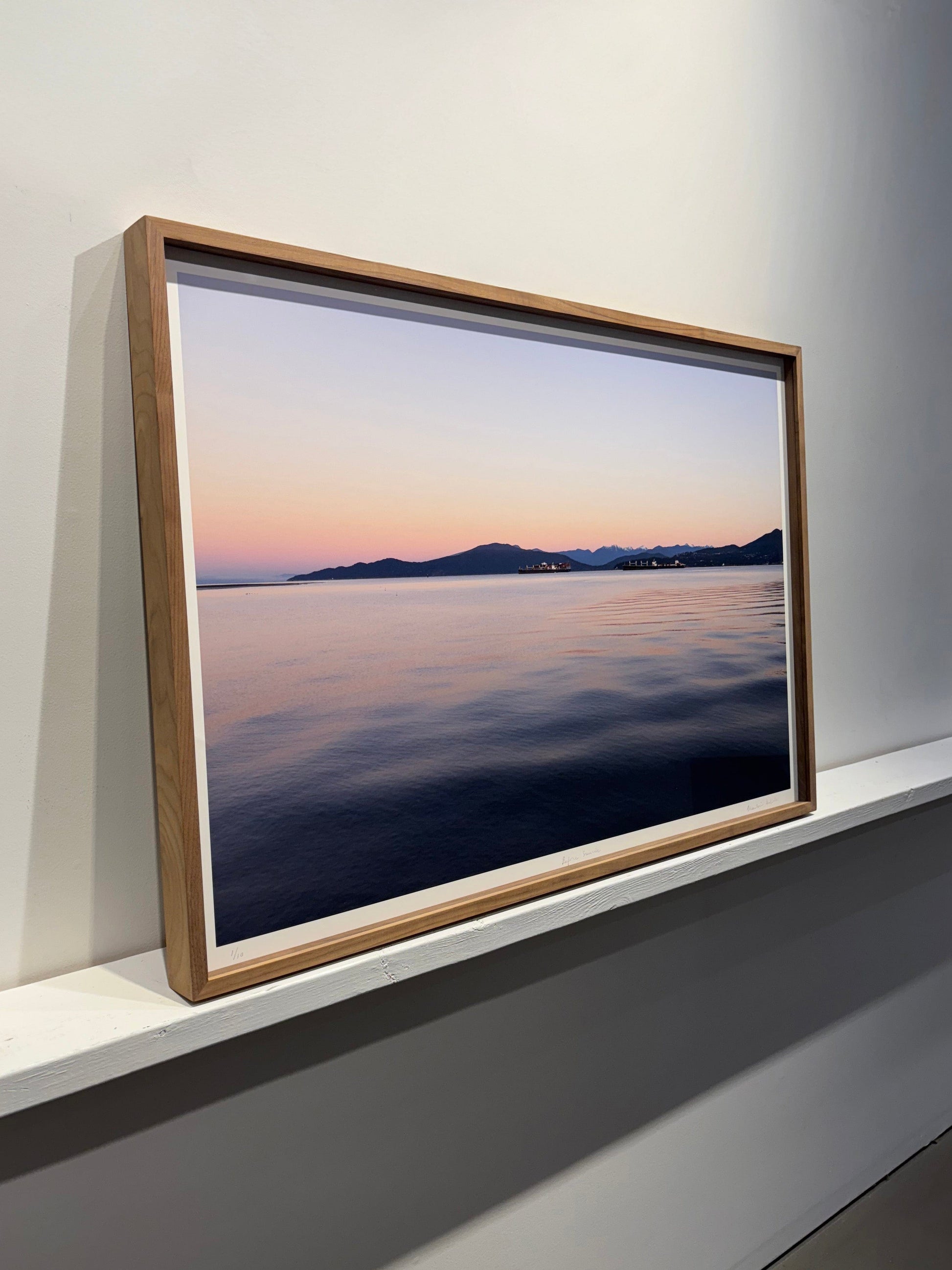 Marilaine Delisle photo Before Sunrise, framed Art Works Gallery