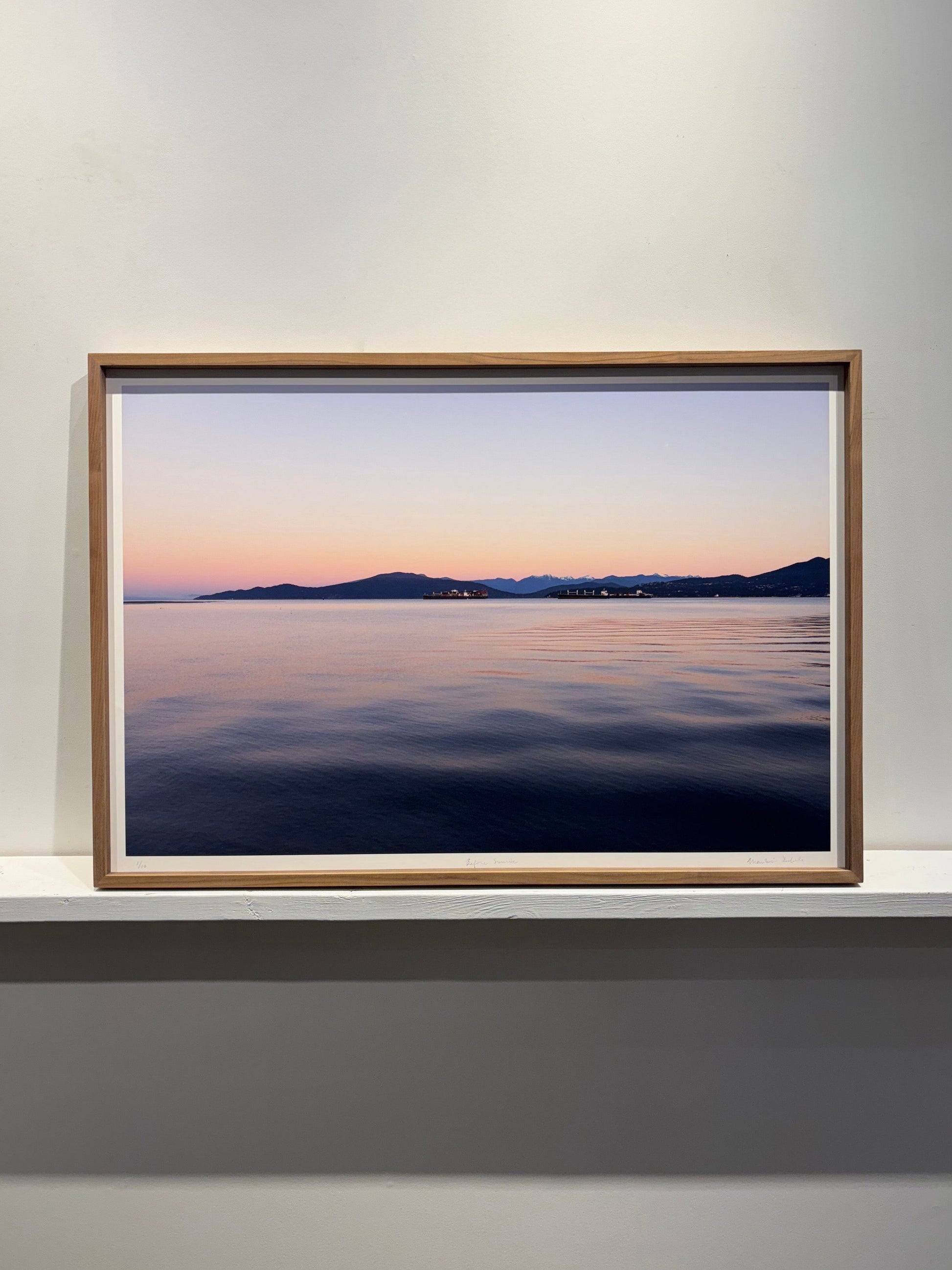 Marilaine Delisle photo Before Sunrise, framed Art Works Gallery