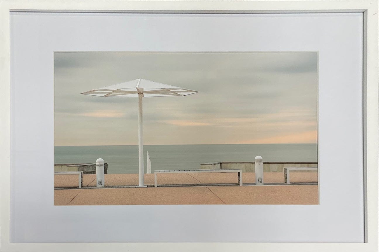 Marilaine Delisle photo Shelter by the Sea, framed Art Works Gallery