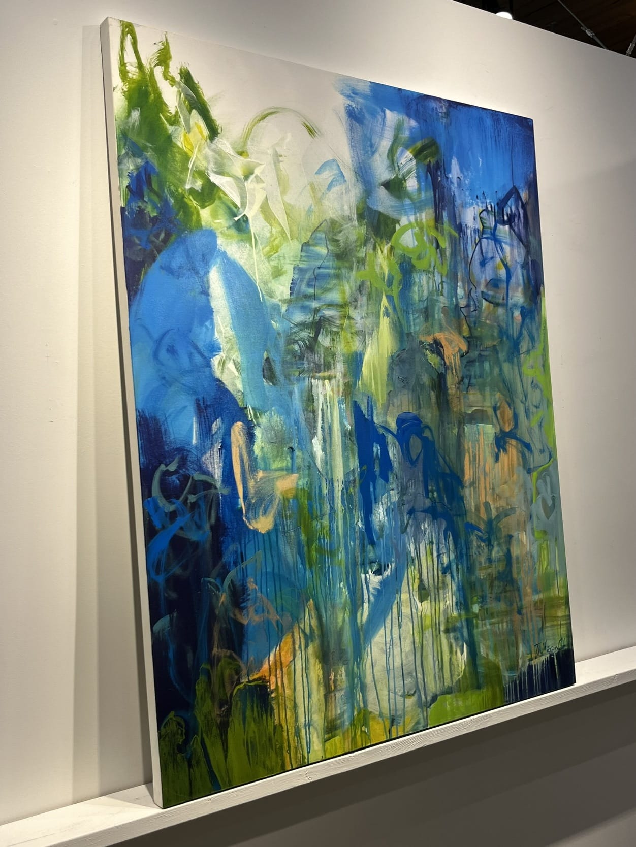 Mark Thibeault painting Wolf Wears Silk Art Works Gallery