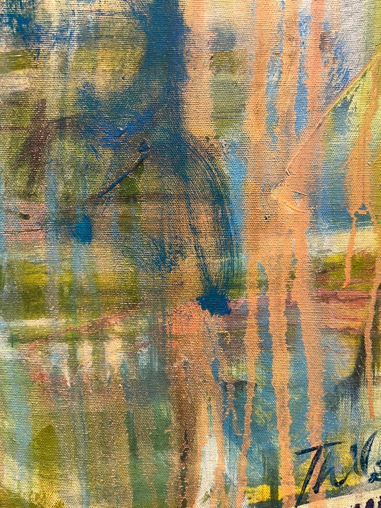 Mark Thibeault painting Wolf Wears Silk Art Works Gallery