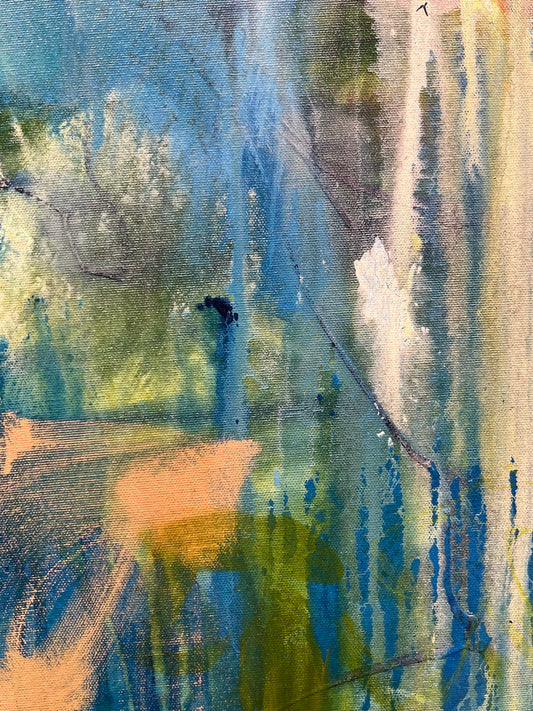 Mark Thibeault painting Wolf Wears Silk Art Works Gallery