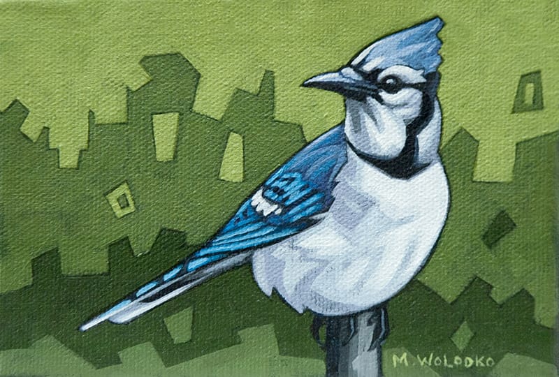 Maxine Wolodko painting Blue Jay Art Works Gallery