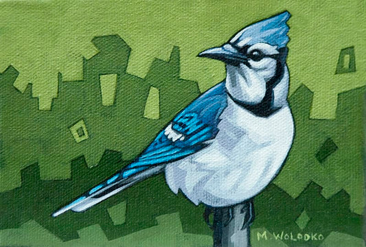 Maxine Wolodko painting Blue Jay Art Works Gallery