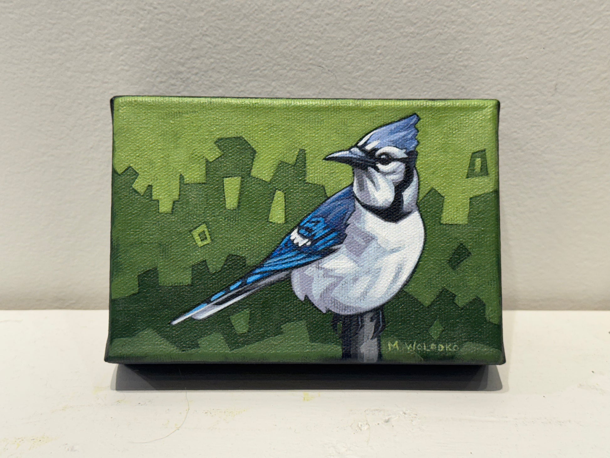 Maxine Wolodko painting Blue Jay Art Works Gallery