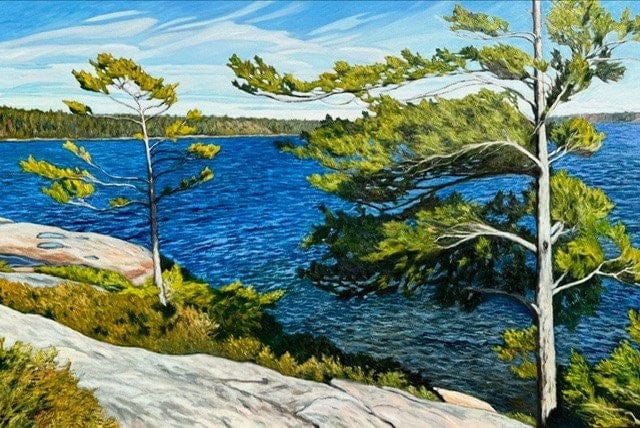 Good Fortune — oil on canvas by Robert Florian, 40x60 inches, Art Works Gallery Vancouver BC