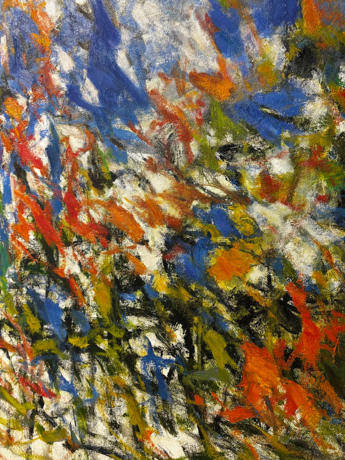Robert Florian painting Saturation - Oxbow Pond, Coquitlam, B.C. Art Works Gallery