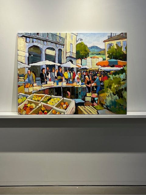 Sacha painting Marche Saint-Giron Art Works Gallery