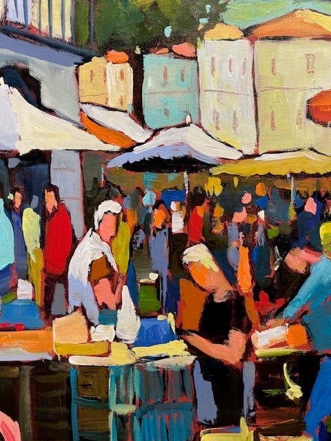 Sacha painting Marche Saint-Giron Art Works Gallery