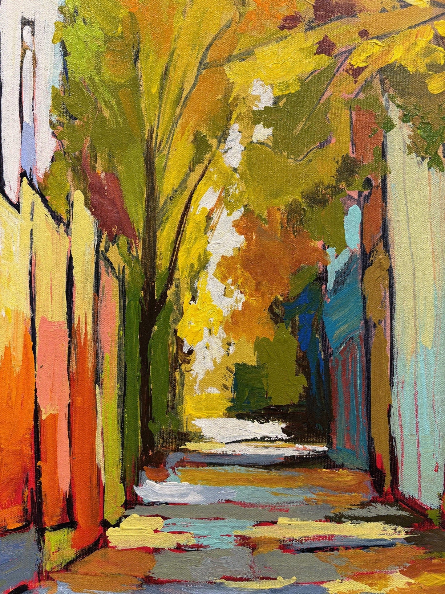 Sacha painting Ruelle D'Arches Art Works Gallery