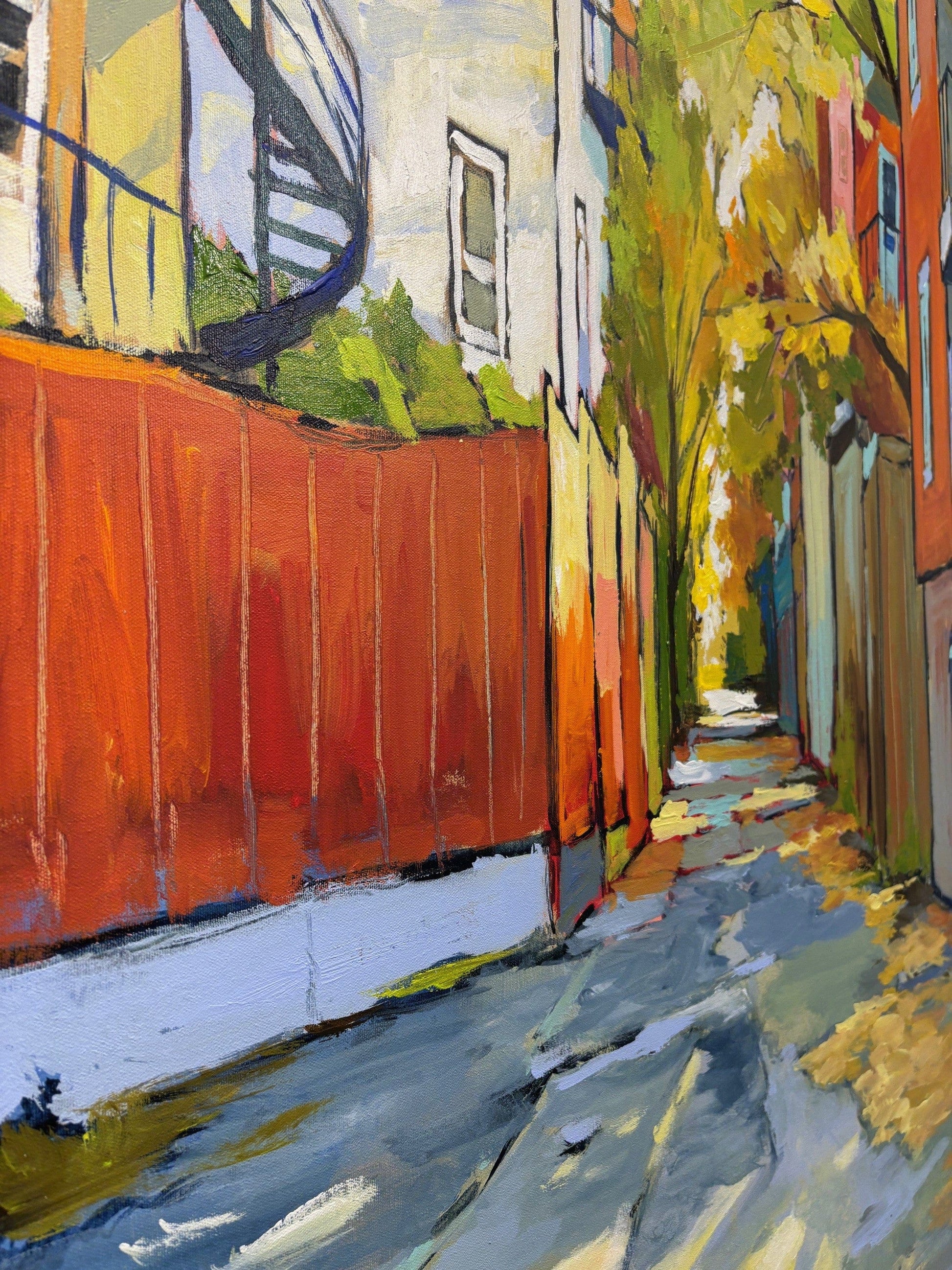 Sacha painting Ruelle D'Arches Art Works Gallery