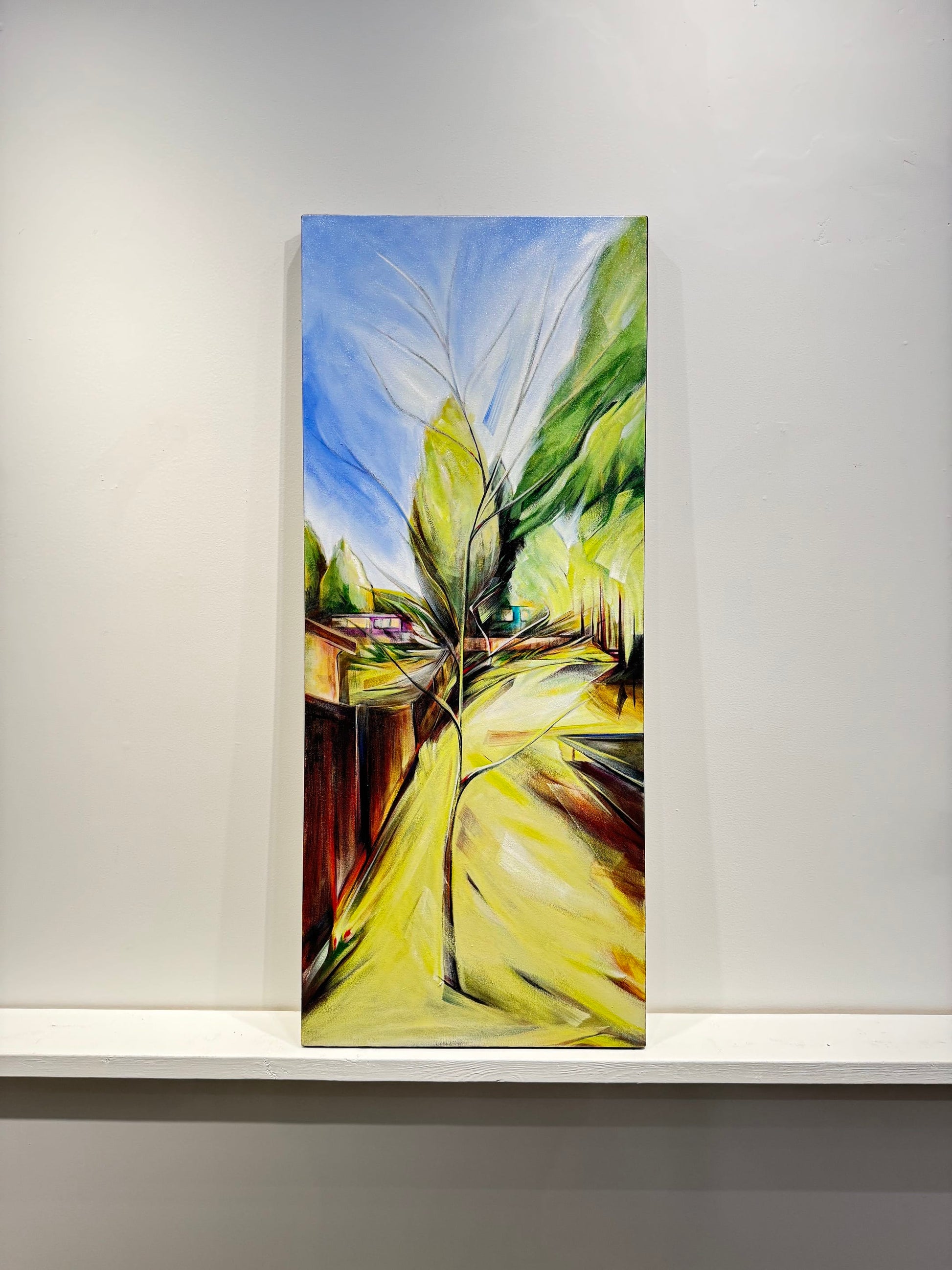 Sharon Quirke painting Forest Pansy Redbud Art Works Gallery