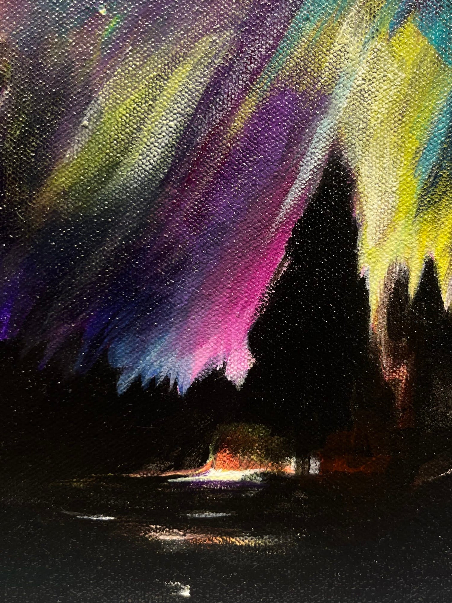 Sharon Quirke painting Local Lights Art Works Gallery