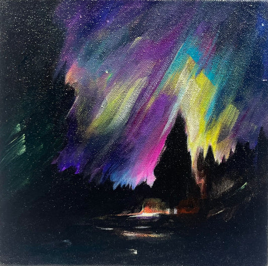 Sharon Quirke painting Local Lights Art Works Gallery