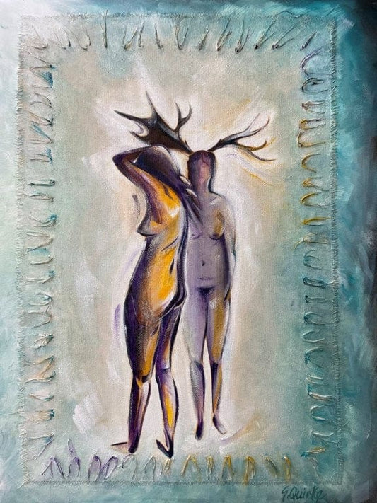 Sharon Quirke painting Mascarade Art Works Gallery