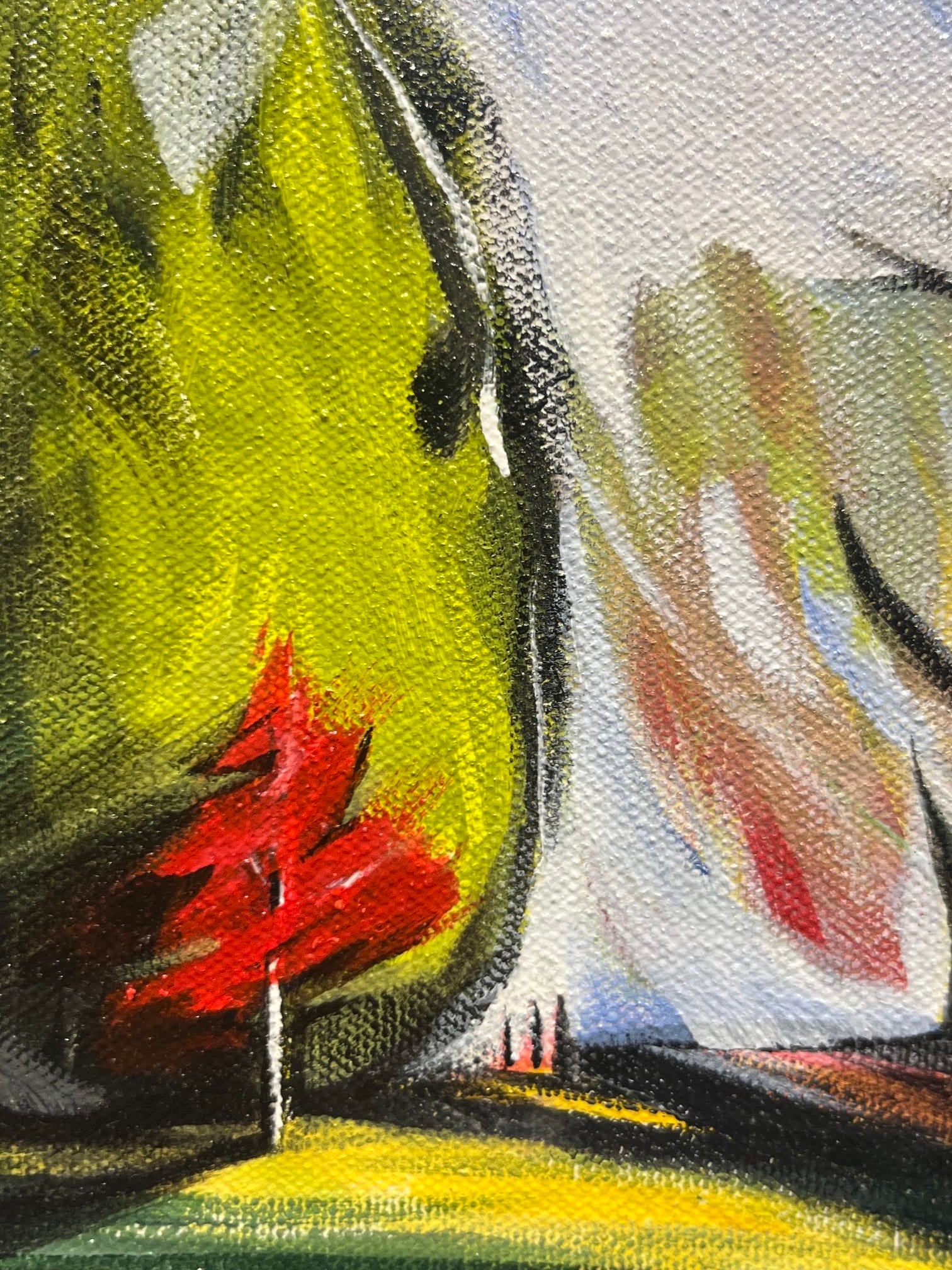 Sharon Quirke painting One Tree Art Works Gallery