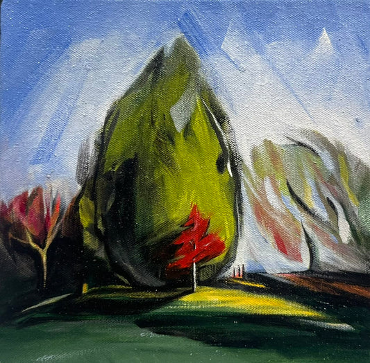 Sharon Quirke painting One Tree Art Works Gallery