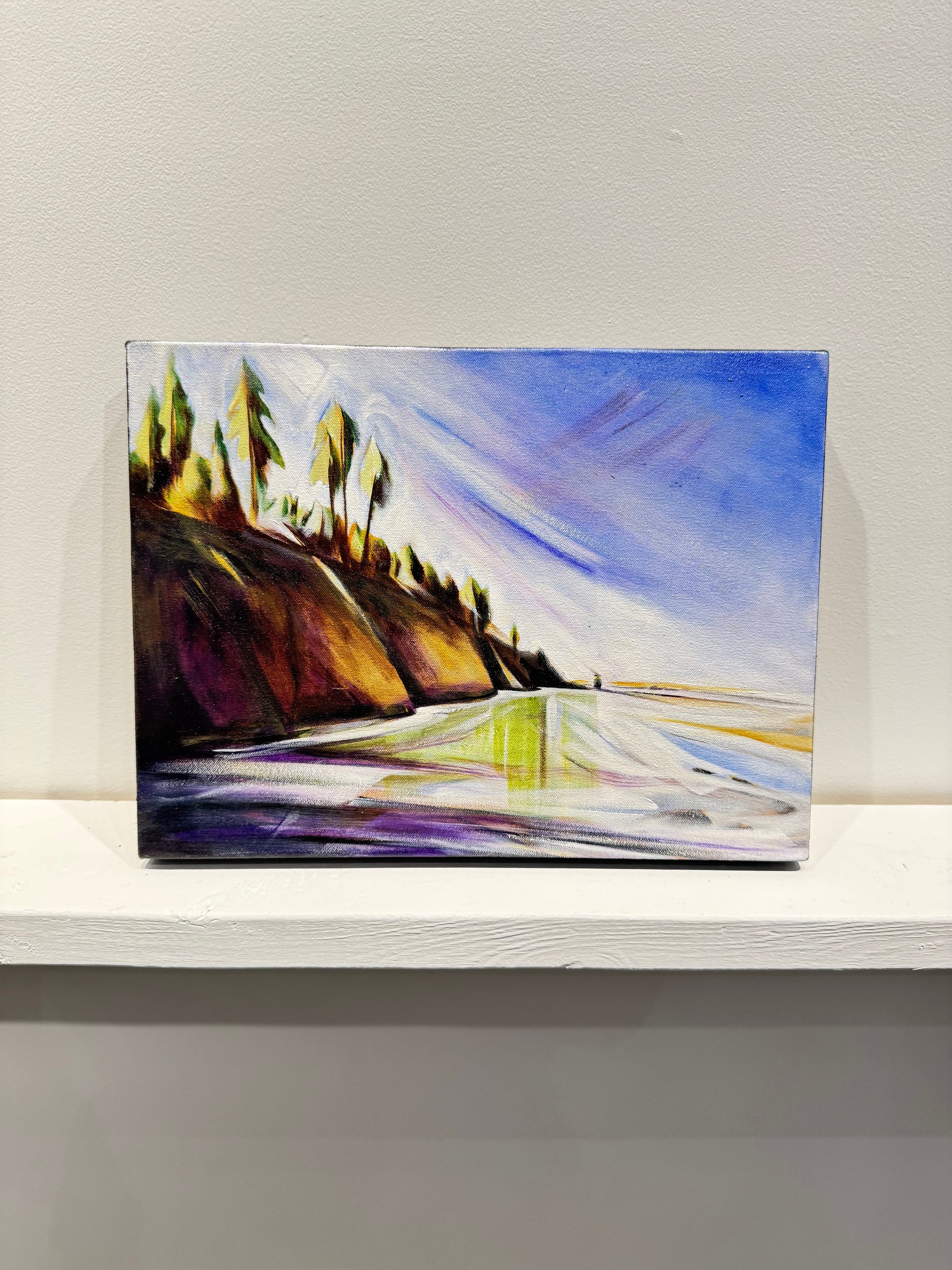 Sharon Quirke painting S'iwash Rock Art Works Gallery