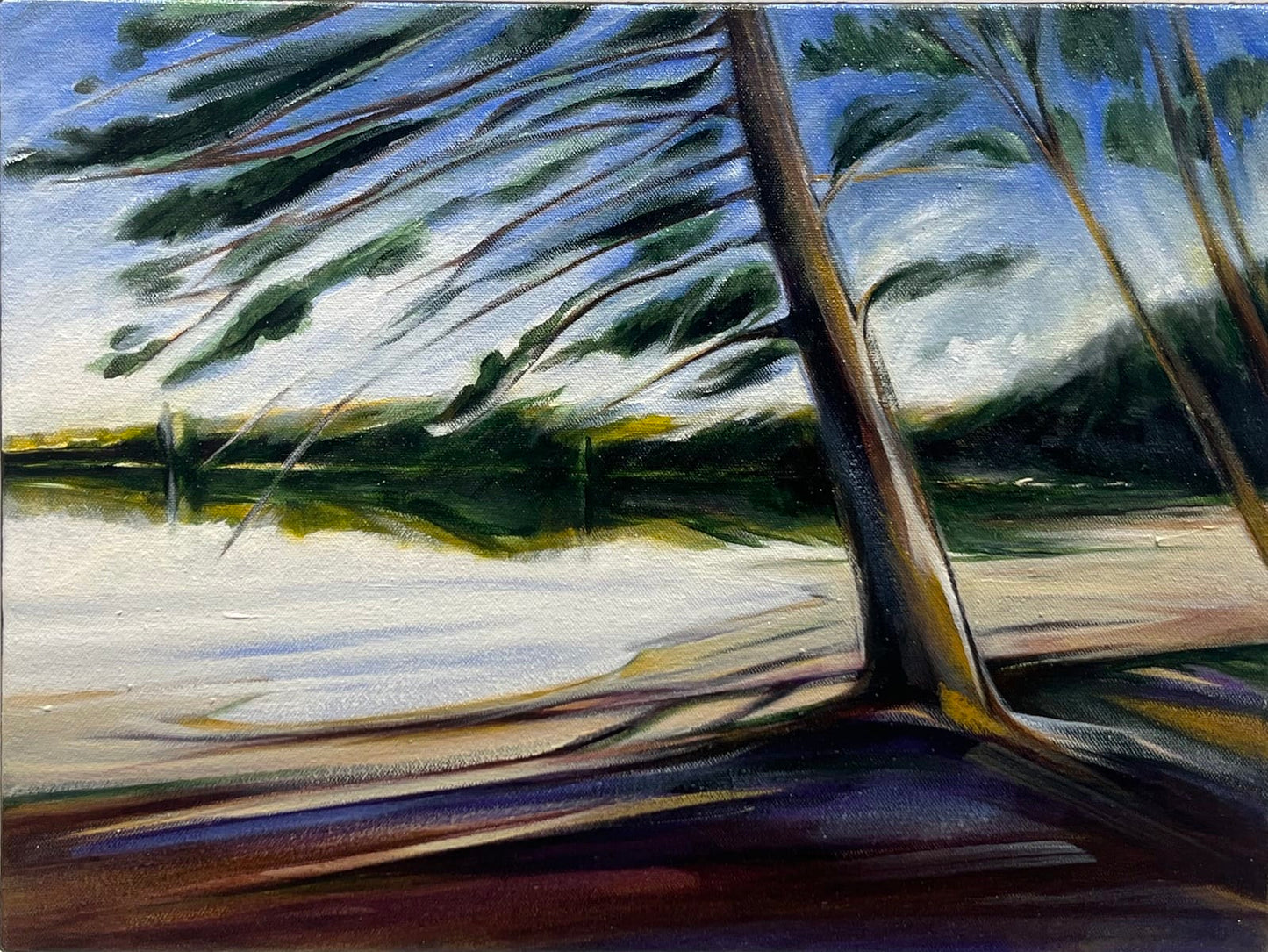 Sharon Quirke painting White Lake Pine Art Works Gallery