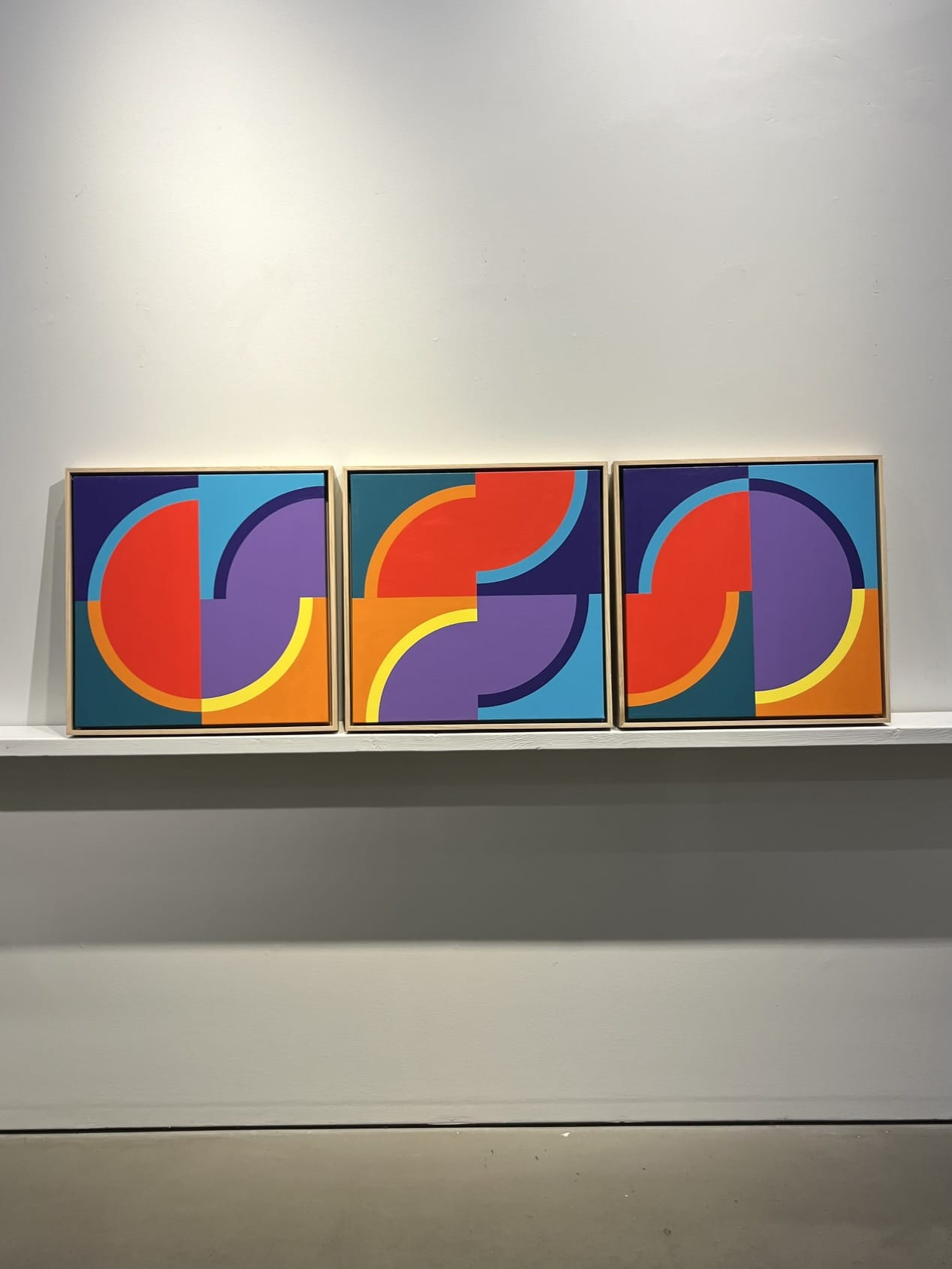 Steve Fortier painting Divergence 2, framed Art Works Gallery
