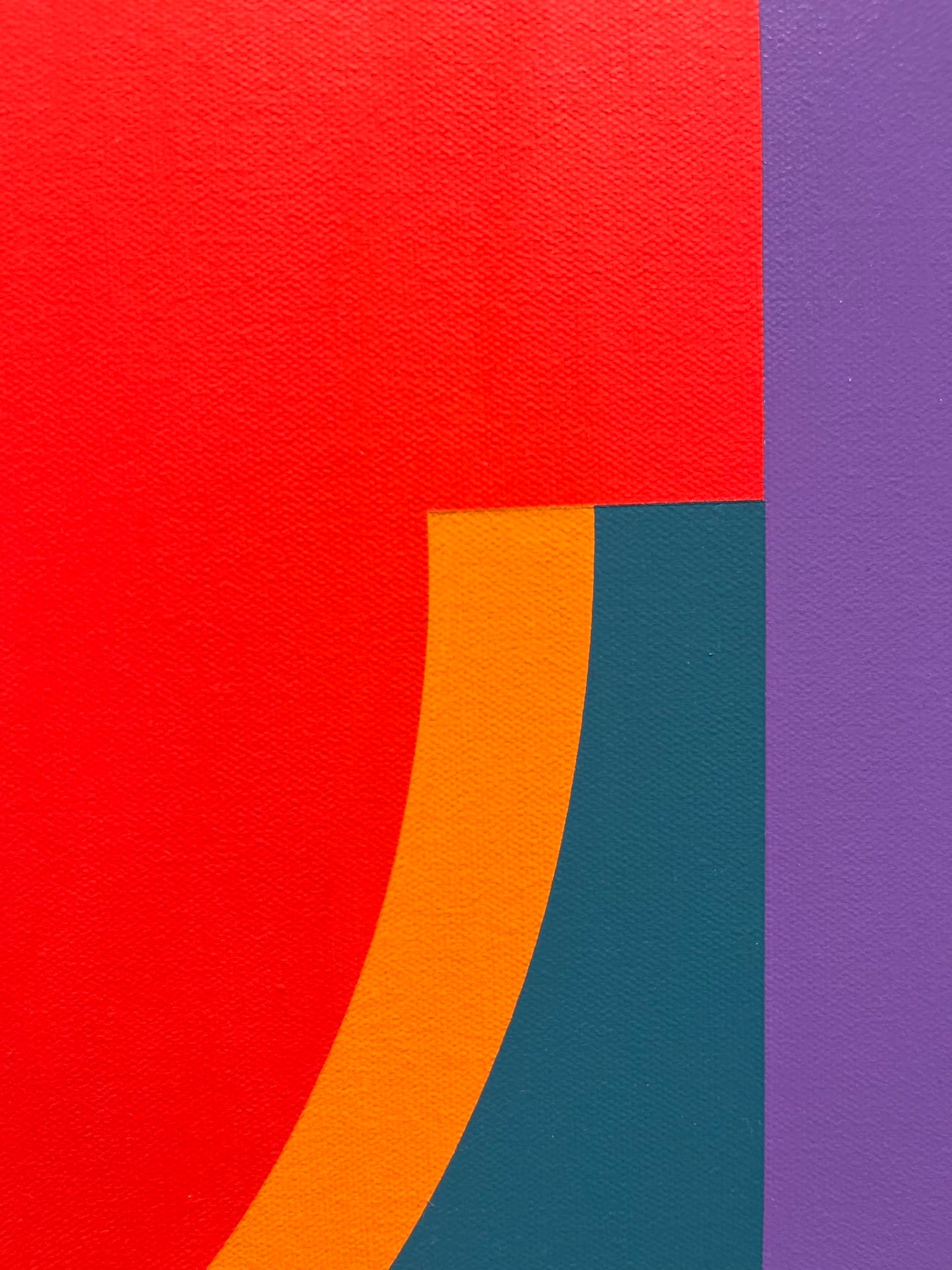Steve Fortier painting Divergence 2, framed Art Works Gallery