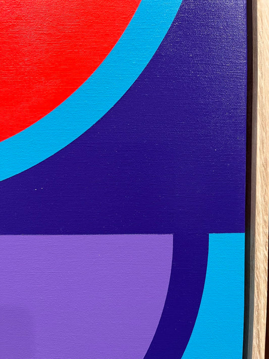 Steve Fortier painting Divergence 2, framed Art Works Gallery