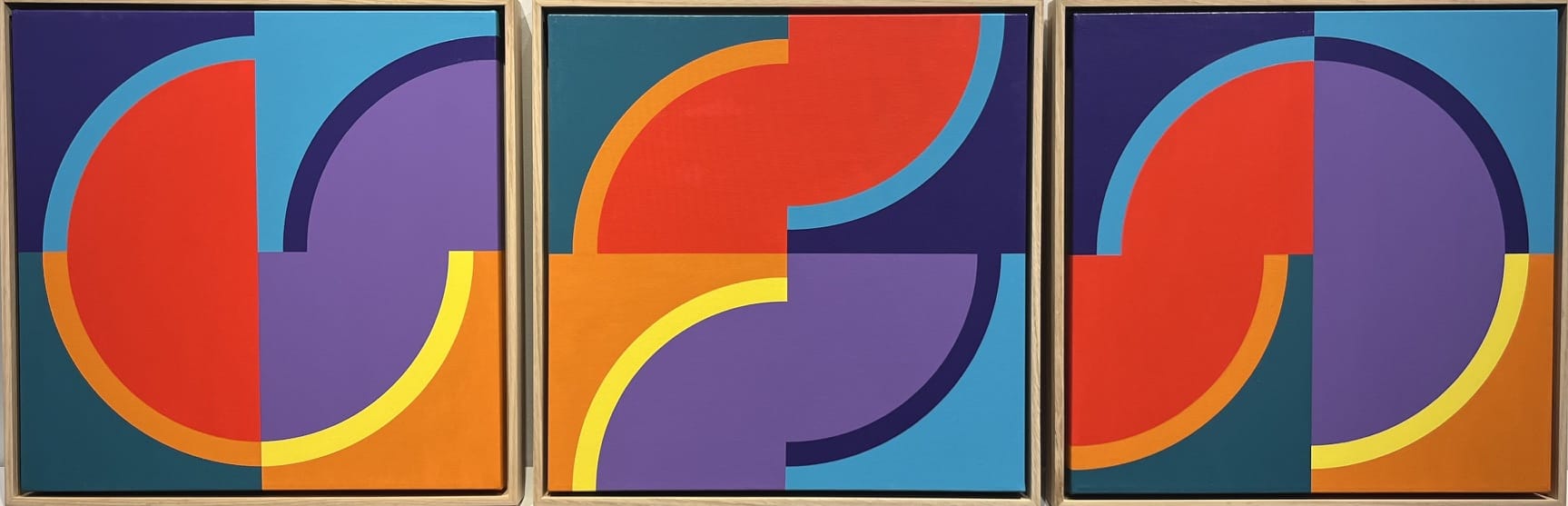 Steve Fortier painting Divergence 2, framed Art Works Gallery