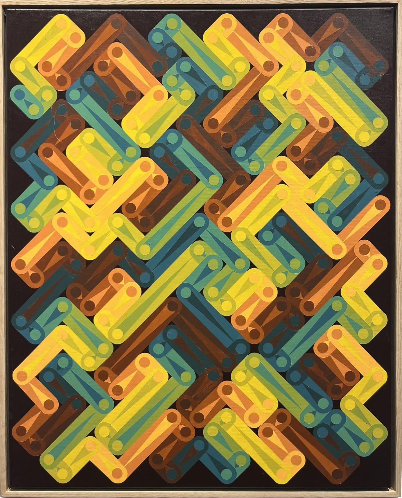Steve Fortier painting Elevenfold Labyrinth Art Works Gallery
