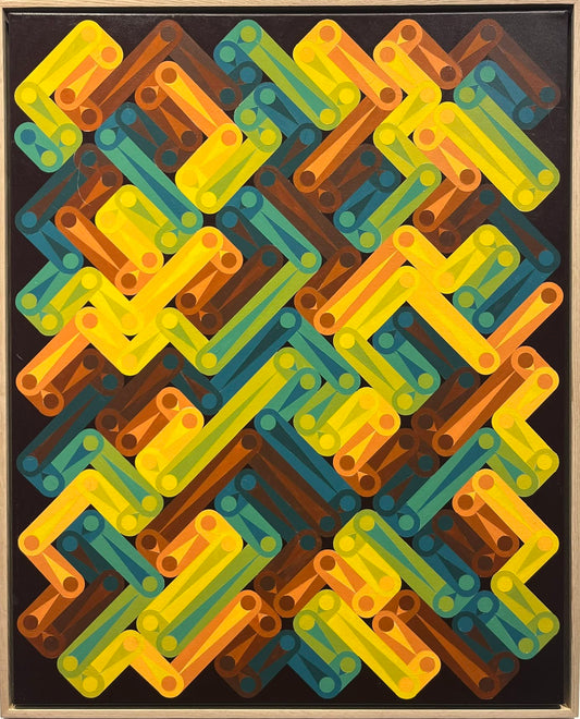 Steve Fortier painting Elevenfold Labyrinth Art Works Gallery