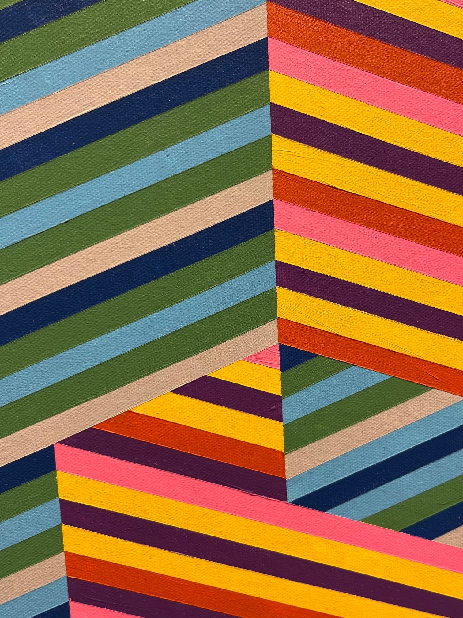 Steve Fortier painting Perceptual Planes 2 Art Works Gallery