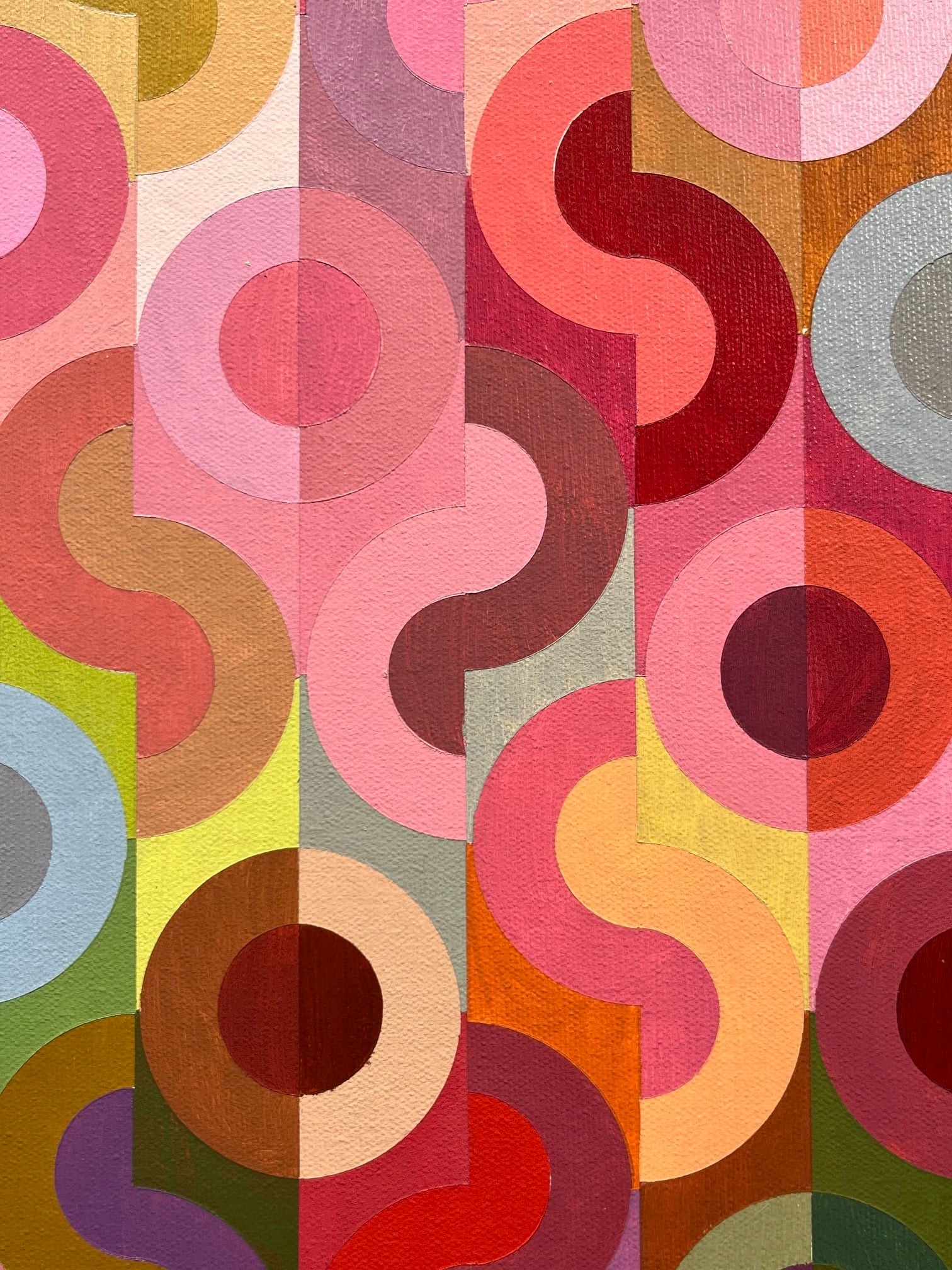 Steve Fortier painting Ring Colouration 4 Art Works Gallery