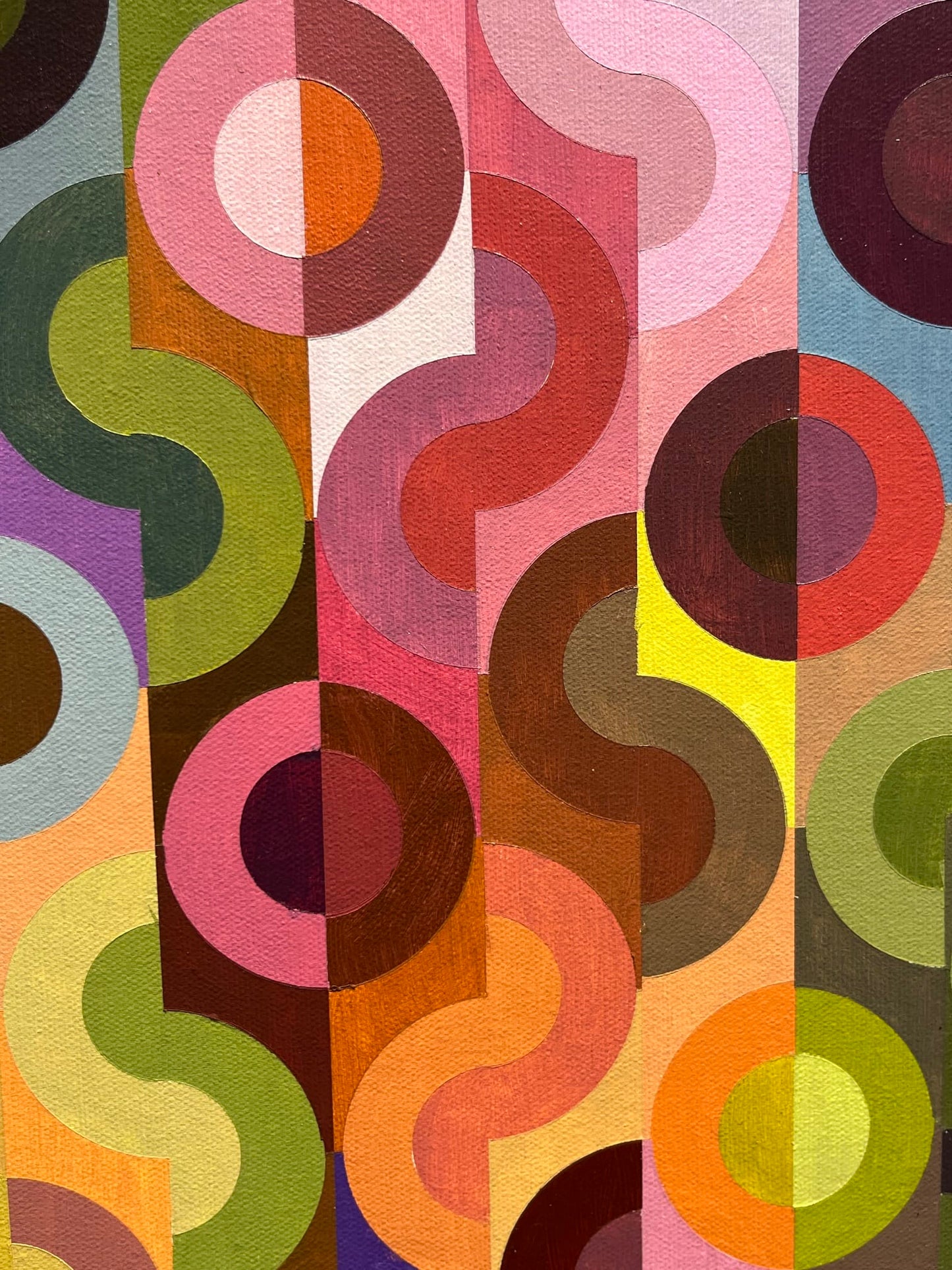 Steve Fortier painting Ring Colouration 4 Art Works Gallery