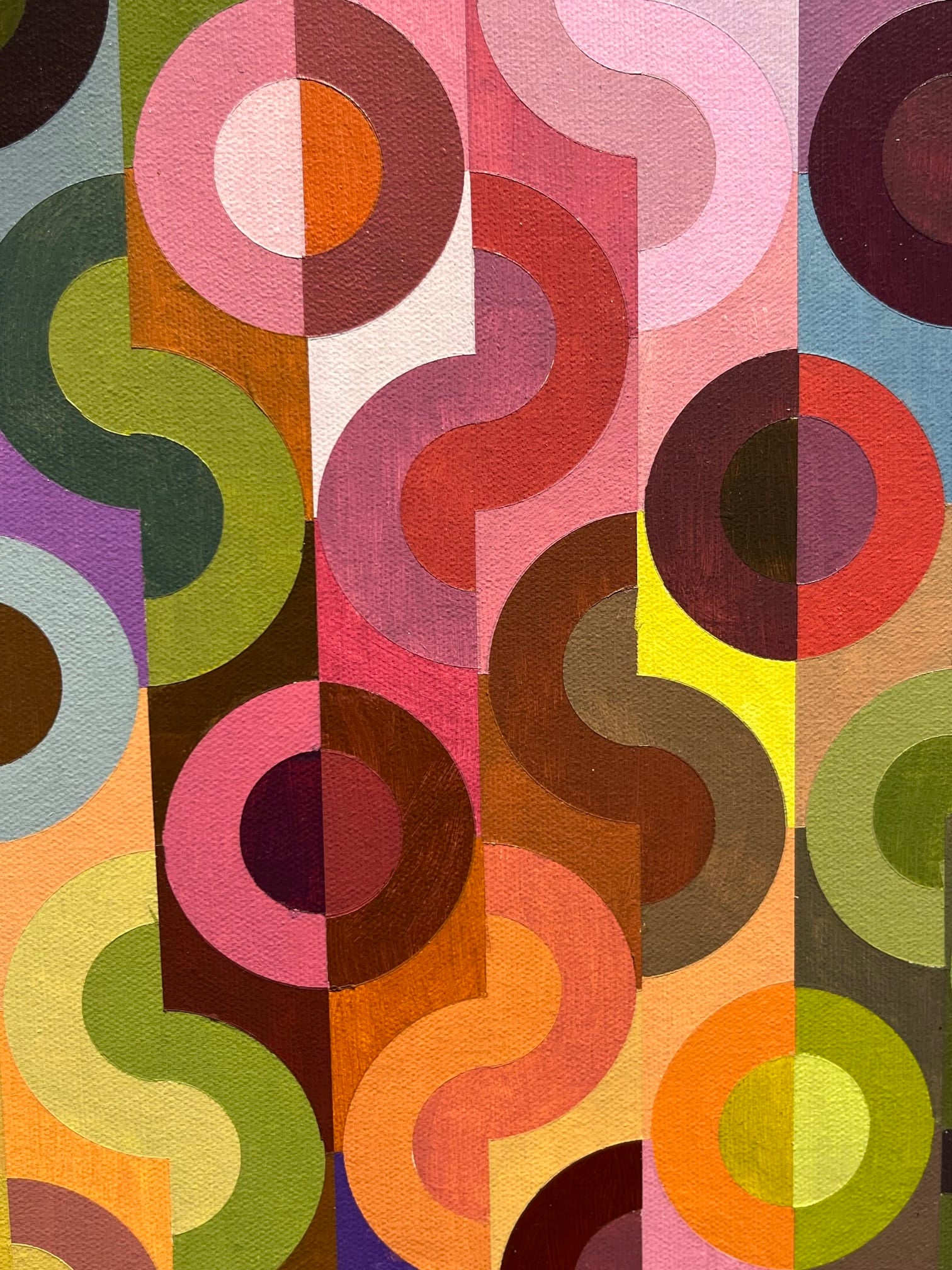 Steve Fortier painting Ring Colouration 4 Art Works Gallery