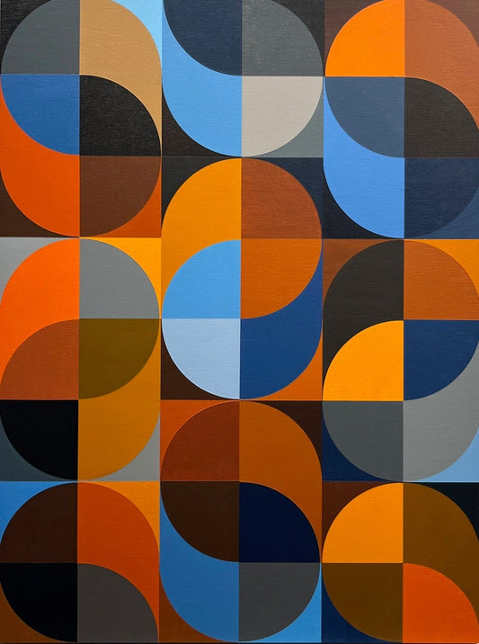 Steve Fortier painting Serpentines #1 Art Works Gallery