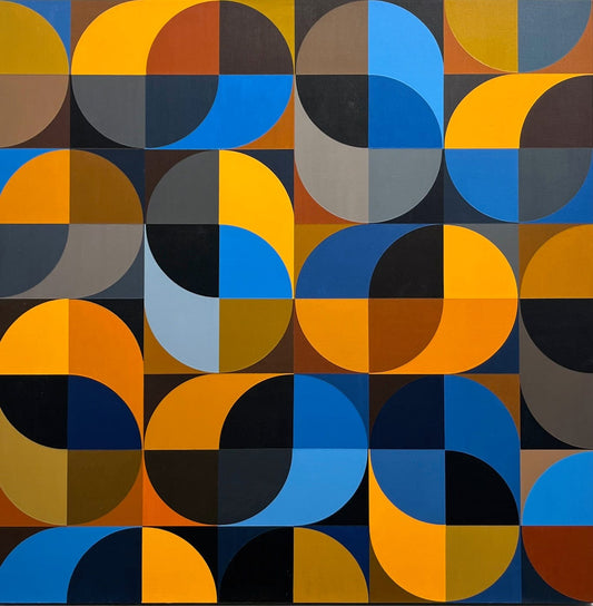 Steve Fortier painting Serpentines 2 Art Works Gallery
