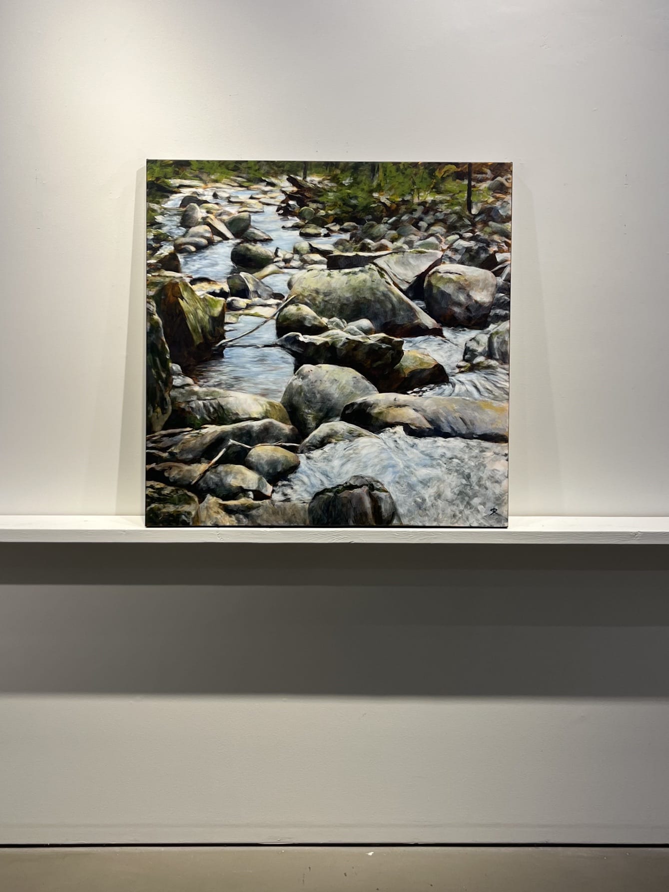 Steve Rayner painting Flow Control Art Works Gallery