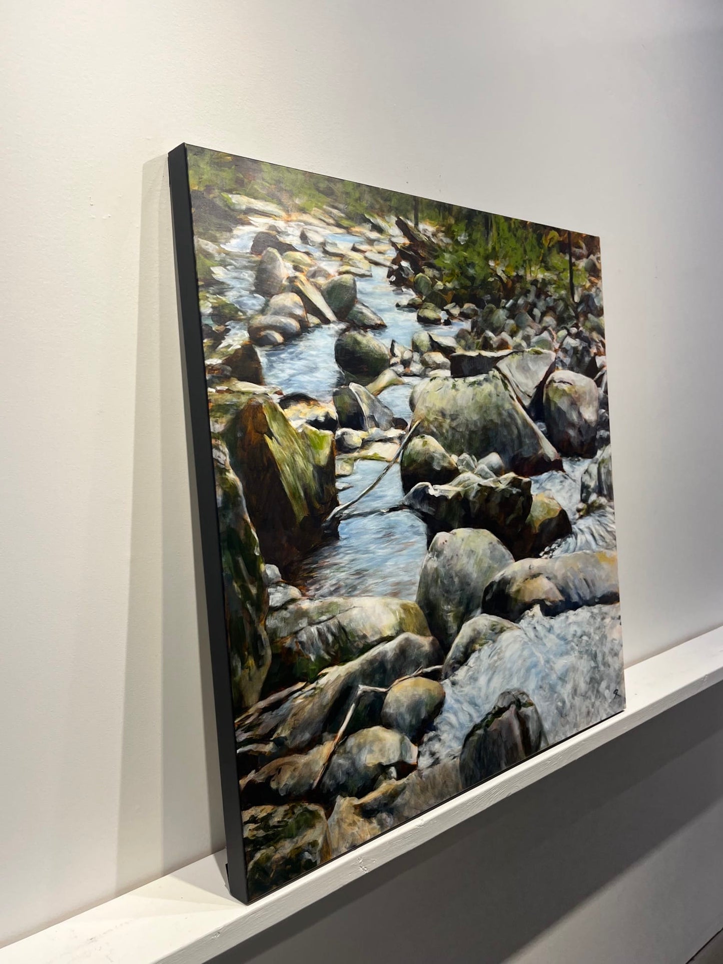 Steve Rayner painting Flow Control Art Works Gallery