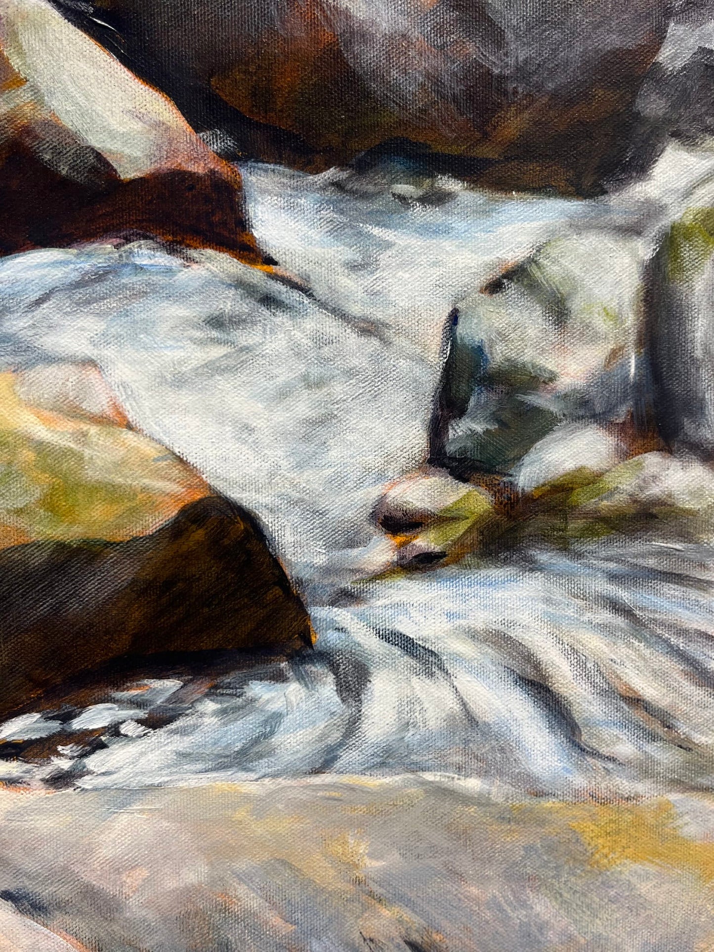 Steve Rayner painting Flow Control Art Works Gallery