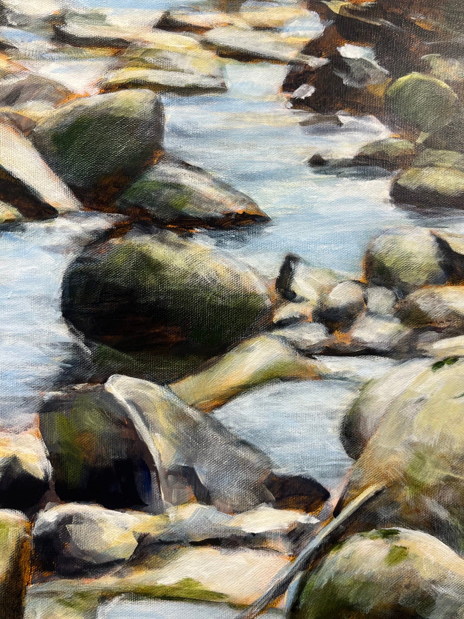 Steve Rayner painting Flow Control Art Works Gallery