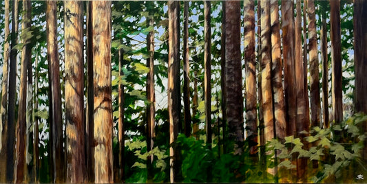 Steve Rayner painting Forest Promise Art Works Gallery