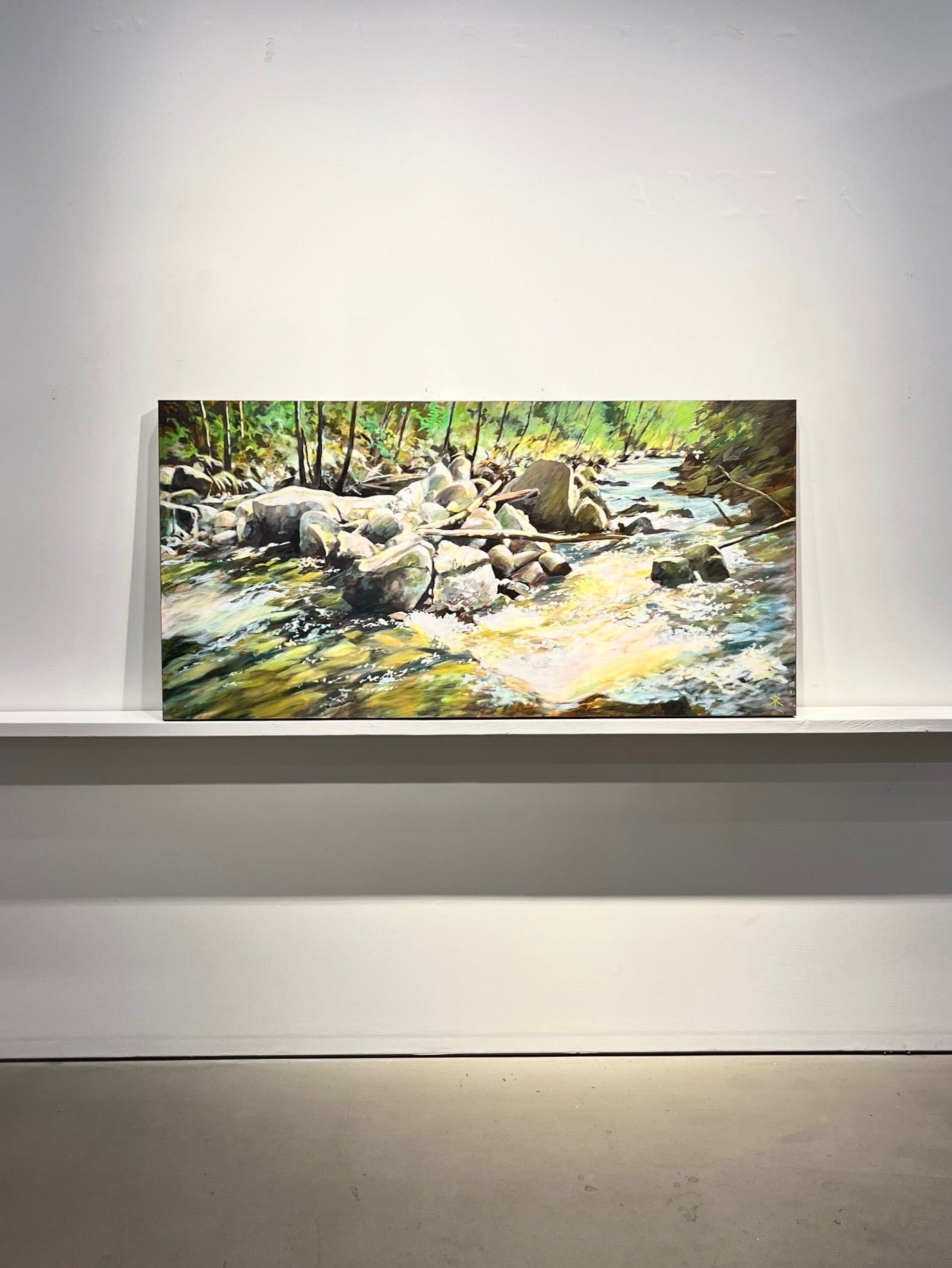 Steve Rayner painting Fresh Water Art Works Gallery