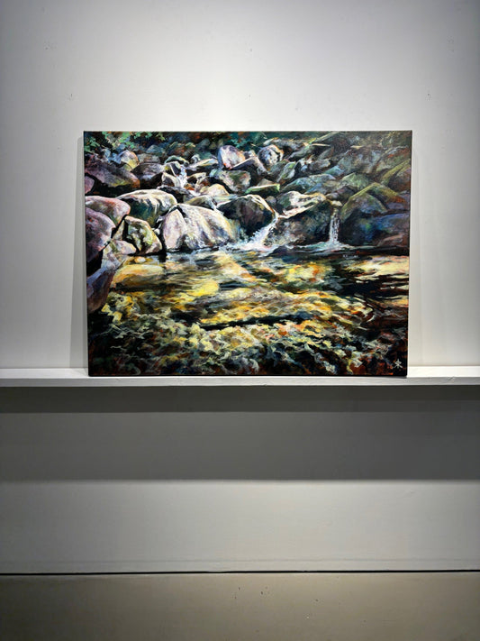 Steve Rayner painting Golden Pond Art Works Gallery