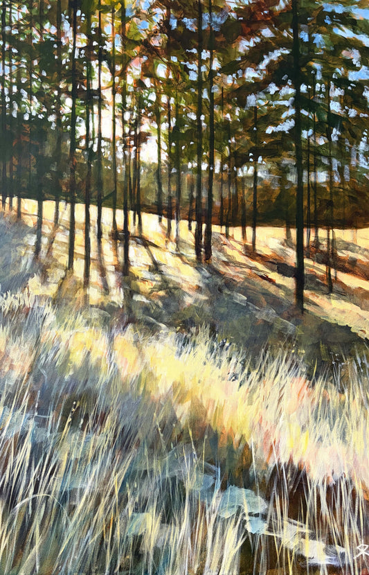Steve Rayner painting Lake Light Art Works Gallery