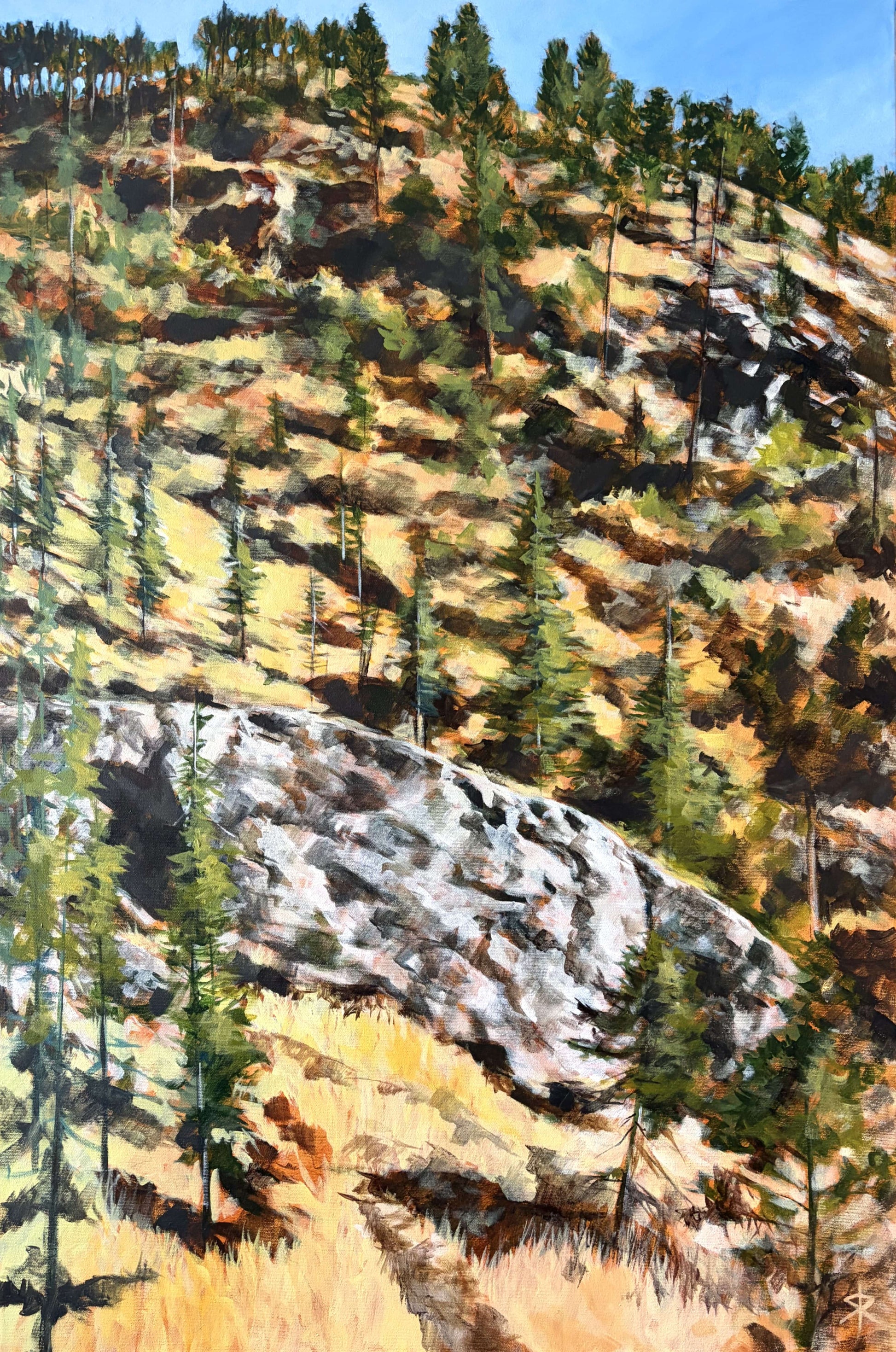 Steve Rayner painting Lakeshore Heights Art Works Gallery
