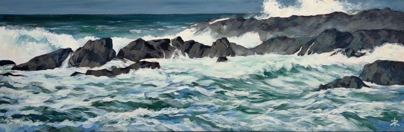 Steve Rayner painting Ocean Wild Art Works Gallery