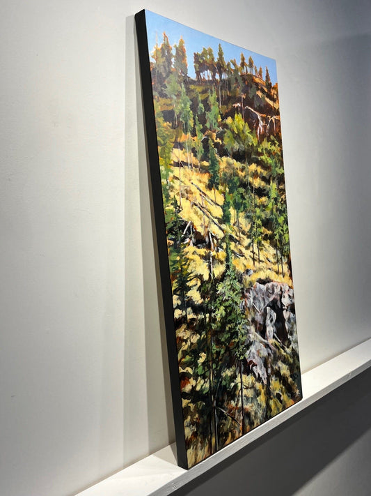 Steve Rayner painting Okanagan Heights Art Works Gallery