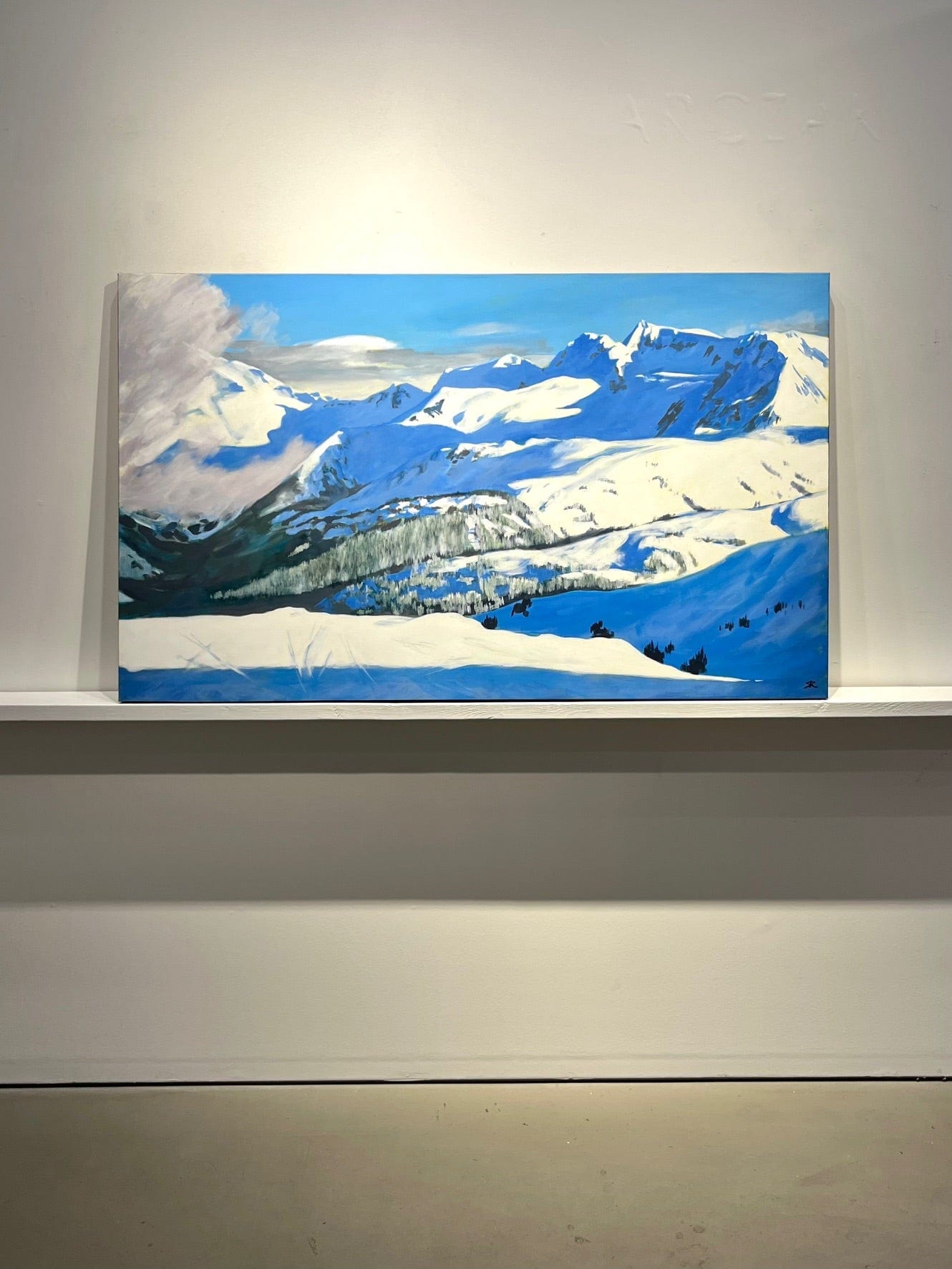 Steve Rayner painting Valley Cloud Art Works Gallery