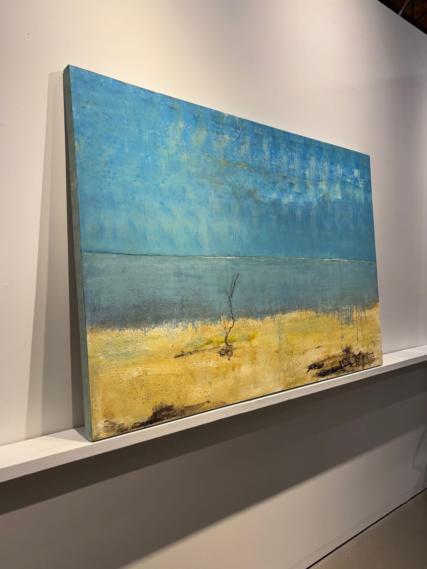 Sue Daniel painting Blue Sea Vastness Art Works Gallery
